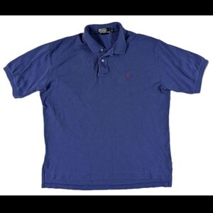 Polo Ralph Lauren Men’s Polo Shirt Blue Pony Logo Size Medium USA VTG